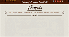 Desktop Screenshot of irwinfurniture.com